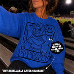 Bobcats Mascot Frame | Single Color | Colorable - NOT for RESALE as DIGITAL | PNG