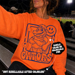 Gators Mascot Frame | Single Color | Colorable - NOT for RESALE as DIGITAL | PNG