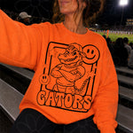 Gators Mascot Frame | Single Color | Colorable - NOT for RESALE as DIGITAL | PNG