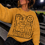 Hornets Mascot Frame | Single Color | Colorable - NOT for RESALE as DIGITAL | PNG