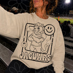 Jaguars Mascot Frame | Single Color | Colorable - NOT for RESALE as DIGITAL | PNG