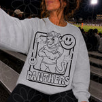 Panthers Mascot Frame | Single Color | Colorable - NOT for RESALE as DIGITAL | PNG