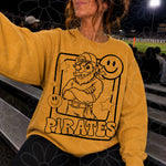 Pirates Mascot Frame | Single Color | Colorable - NOT for RESALE as DIGITAL | PNG