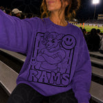 Rams Mascot Frame | Single Color | Colorable - NOT for RESALE as DIGITAL | PNG