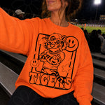 Tigers Mascot Frame | Single Color | Colorable - NOT for RESALE as DIGITAL | PNG