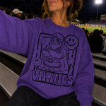 Vikings Mascot Frame | Single Color | Colorable - NOT for RESALE as DIGITAL | PNG