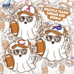 Football Car-heart Ghost **MULTIPLE TEAMS AVAILABLE**