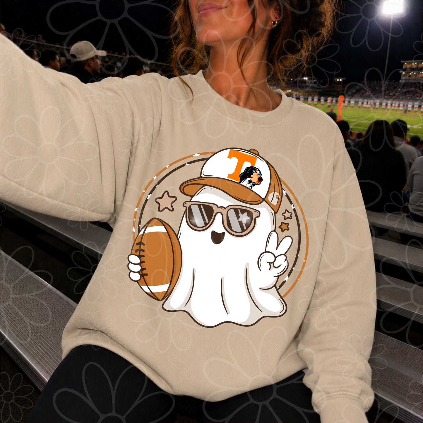 Football Car-heart Ghost **MULTIPLE TEAMS AVAILABLE**