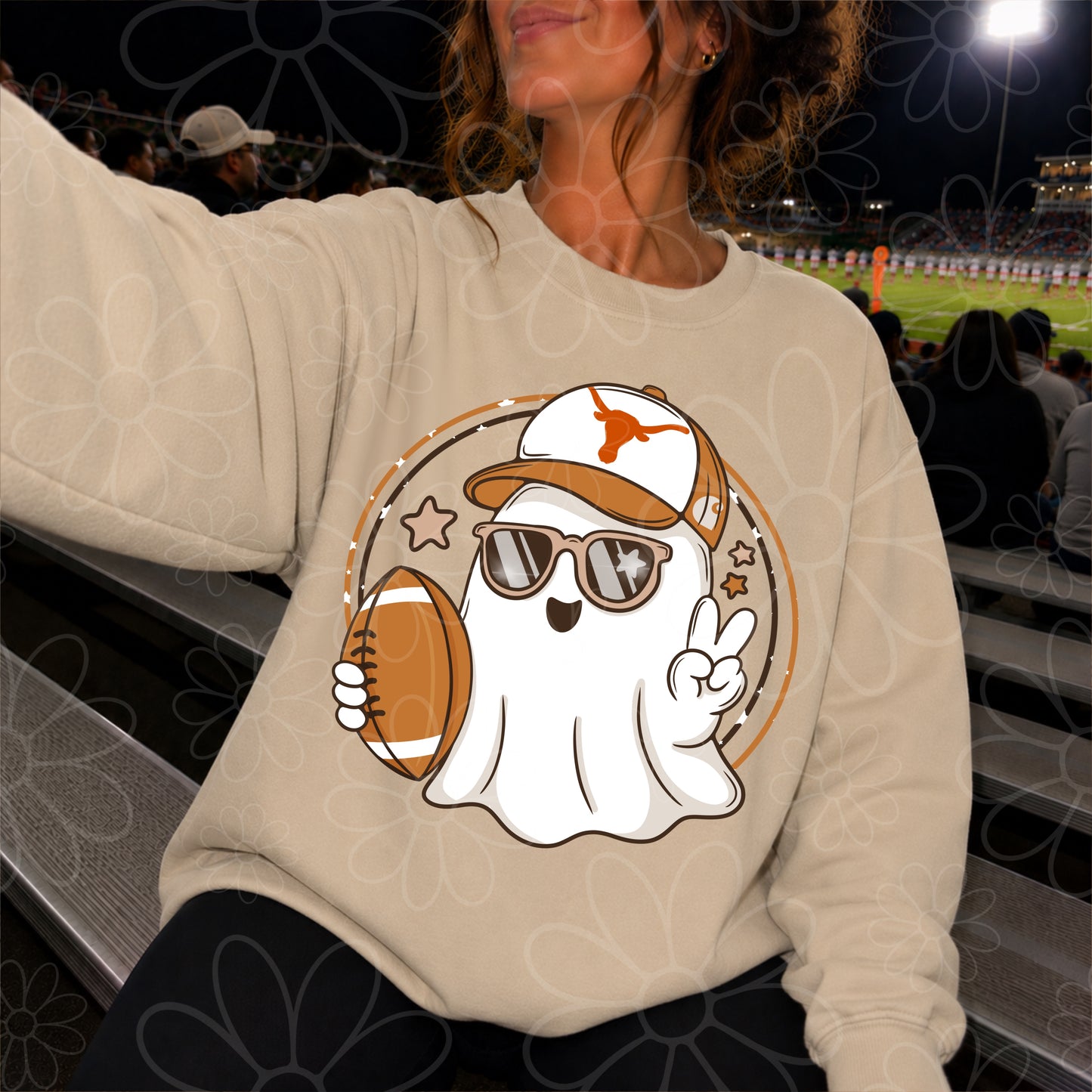 Football Car-heart Ghost **MULTIPLE TEAMS AVAILABLE**