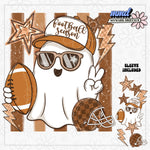 Football Season Ghost With Sleeve PNG