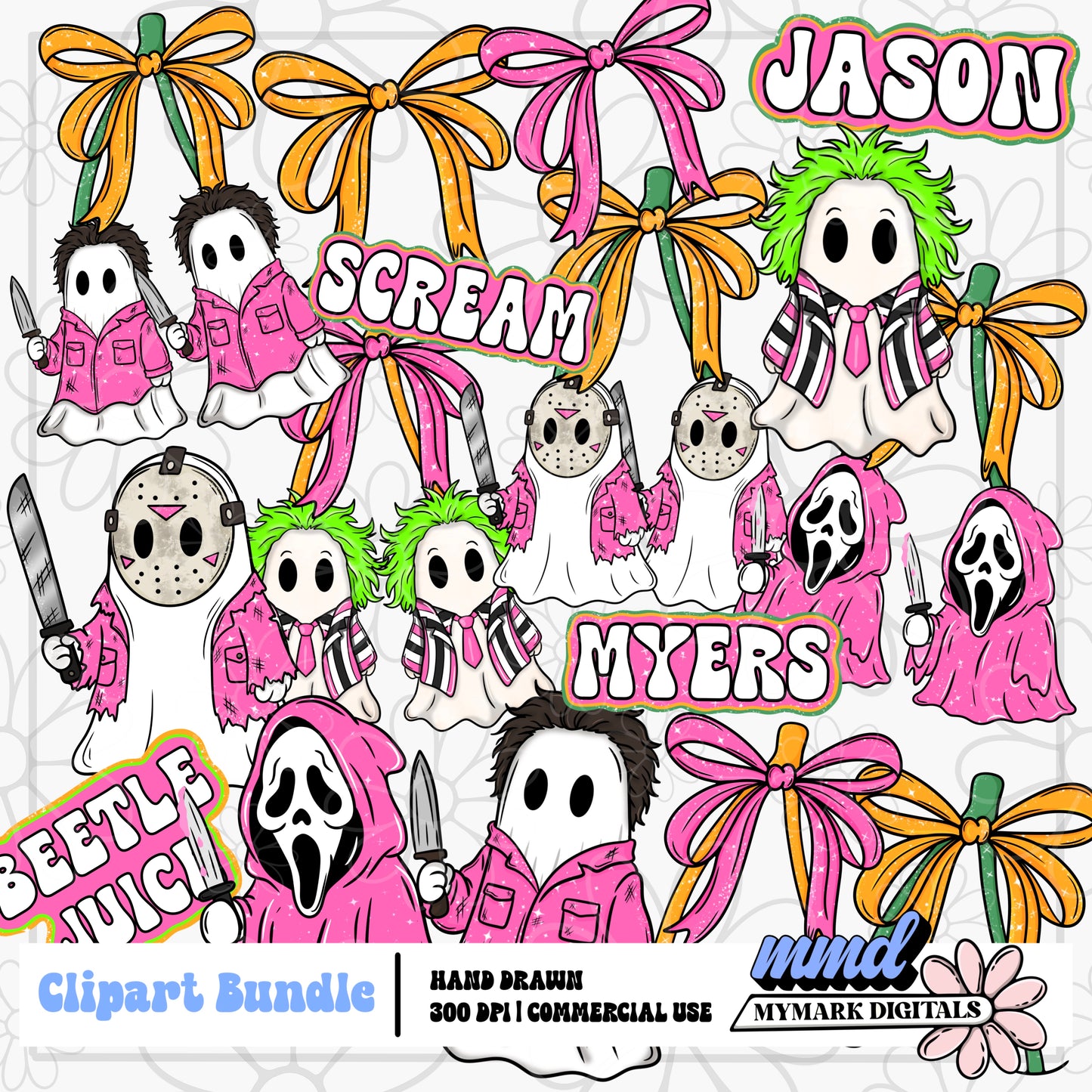 Bright Halloween Cherries Clipart