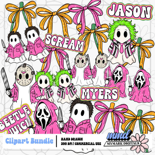 Bright Halloween Cherries Clipart