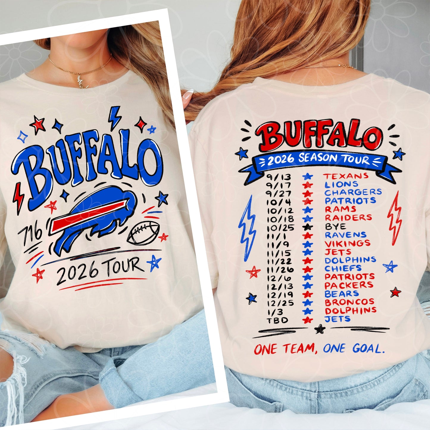Sketchy Buffalo Football 2026 Tour | FRONT & BACK | | PNG