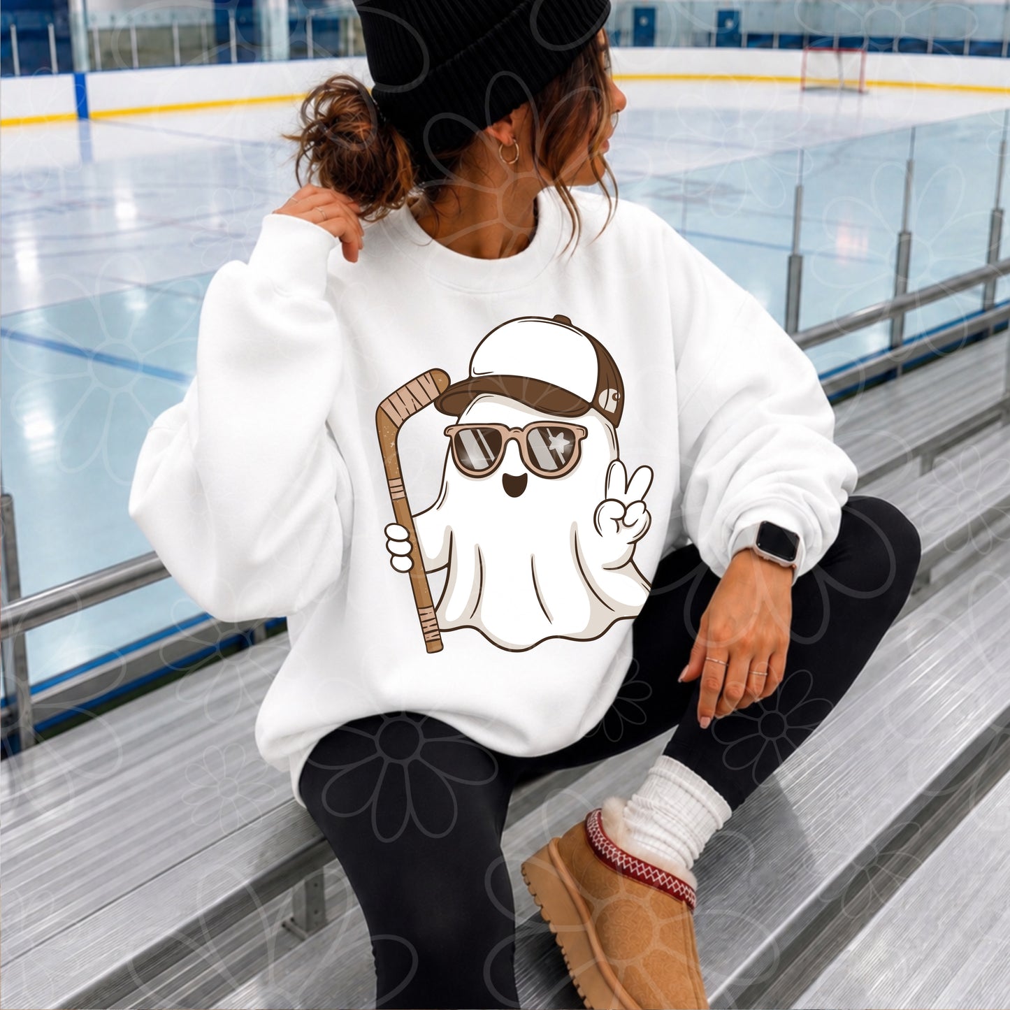 Hockey Car-heart Ghost | Optional Add-A-LOGO