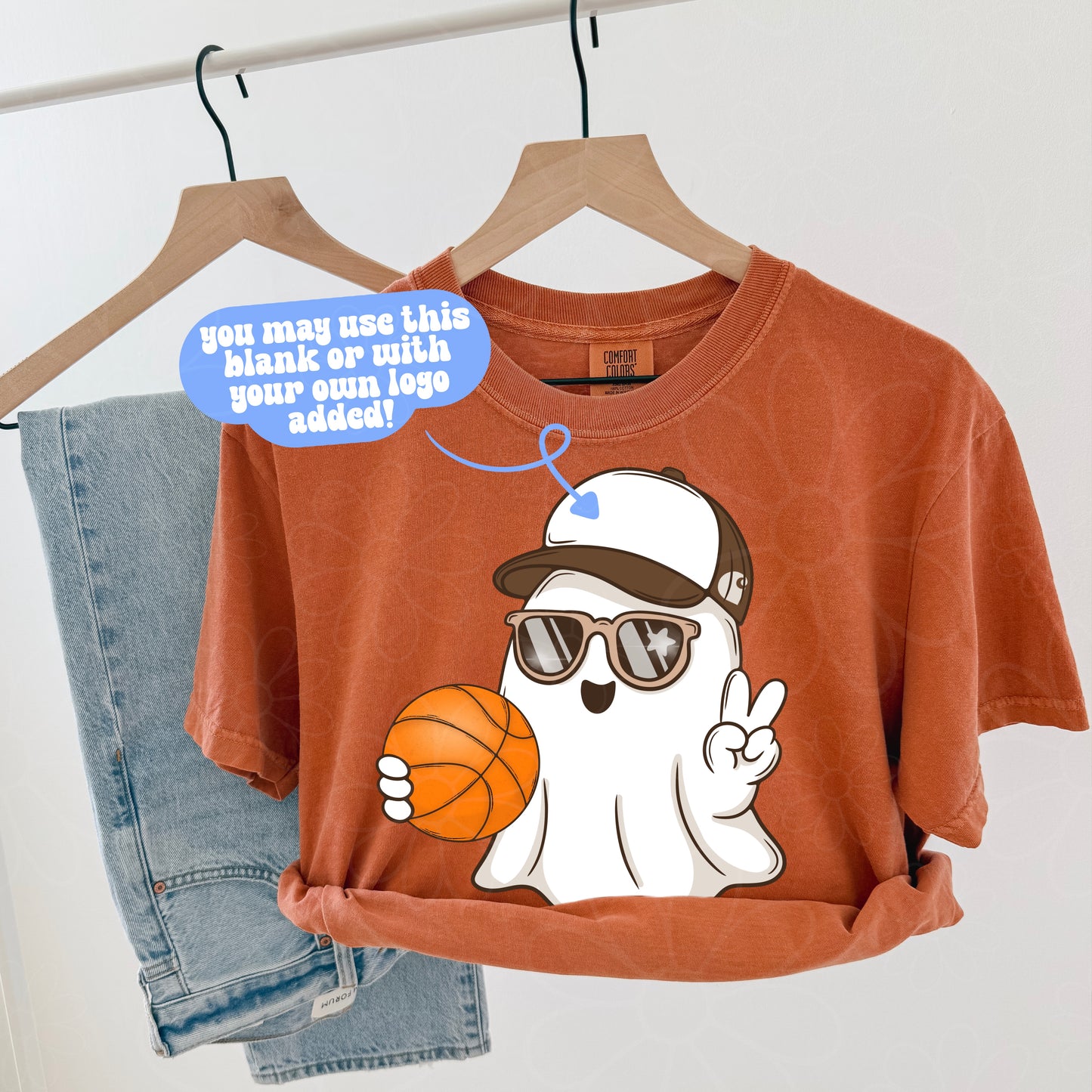 Basketball Car-heart Ghost | Optional Add-A-LOGO