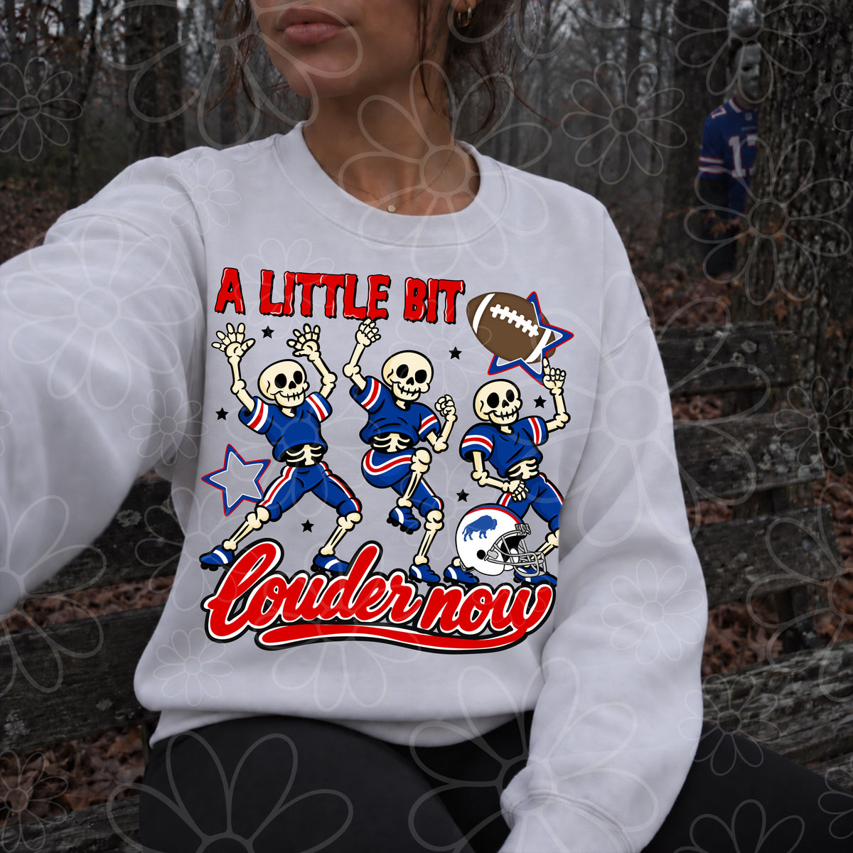 A Little Bit Louder Now Buffalo Skellies | 4 Versions | Distressed Options Included | PNG |
