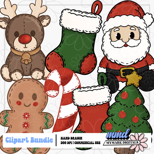 Christmas Plushies Clipart