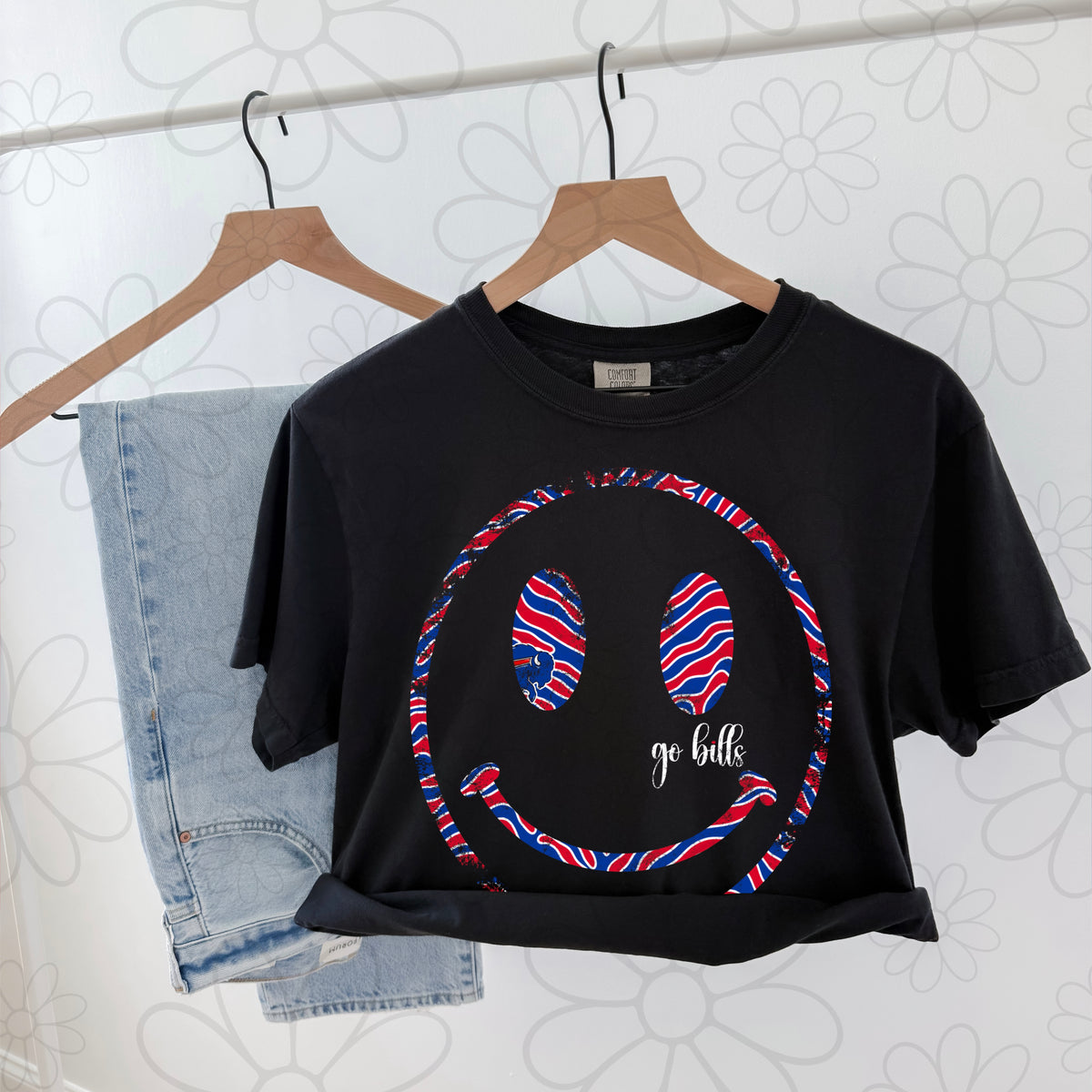 Buffalo Smiles PNG Distressed