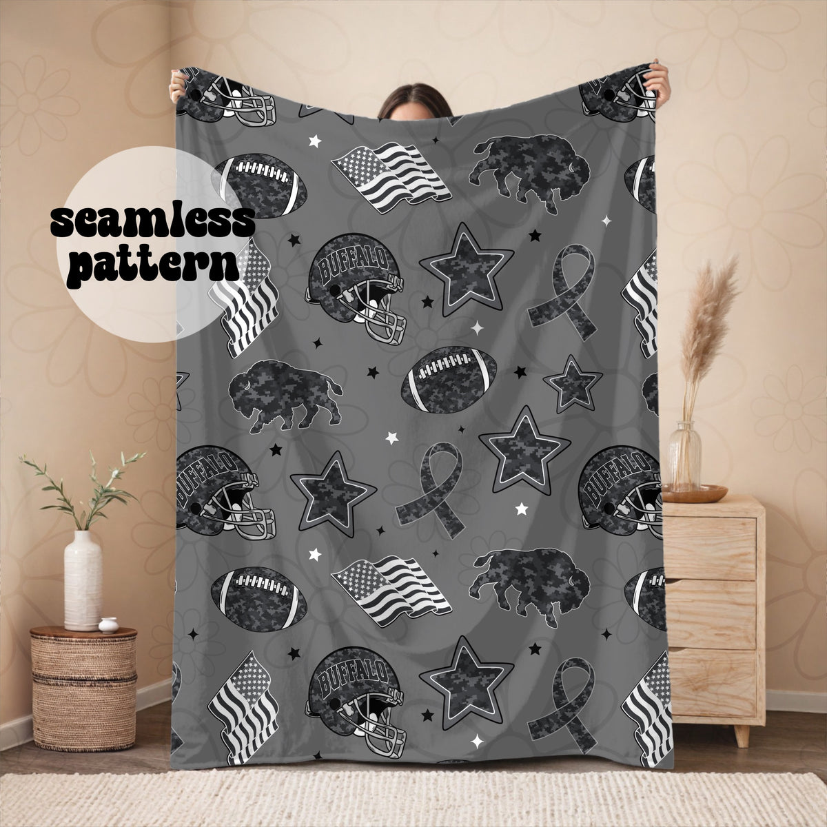 Buffalo STS Seamless | Repeating Pattern