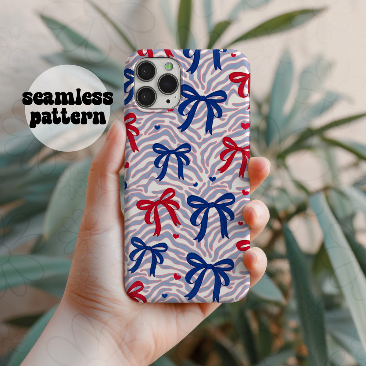 Buffalo Spirit Stripes Bows Seamless | Repeating Pattern