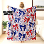Buffalo Spirit Stripes Bows Seamless | Repeating Pattern