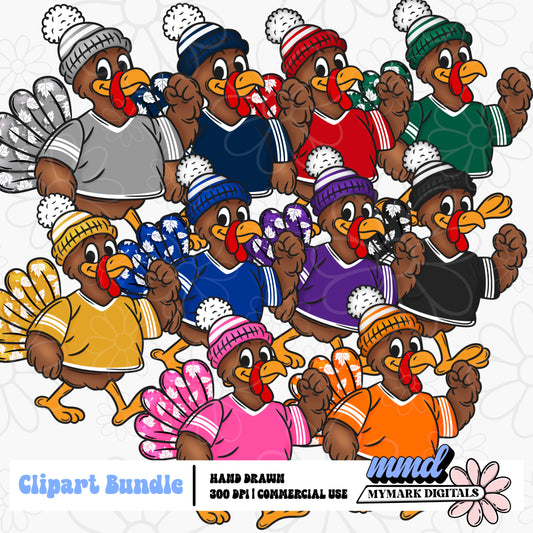 Sport Turkeys Clipart