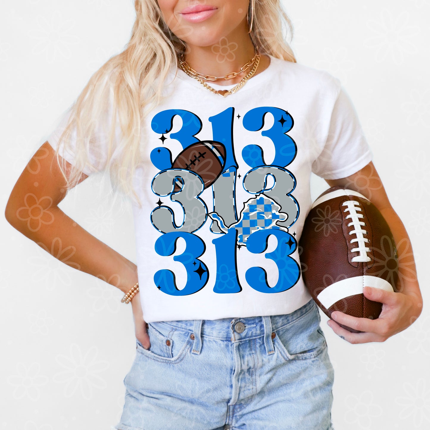 DETROIT (3) Football FULL  - Bundle