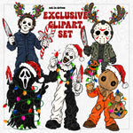 Exclusive Horror Character Clipart - available 10/28 ONLY