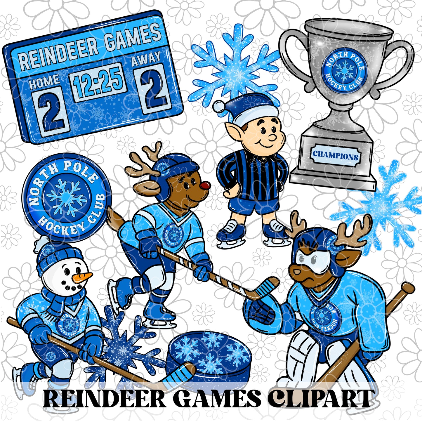 Reindeer Games CLIPART | October Clipart 25’