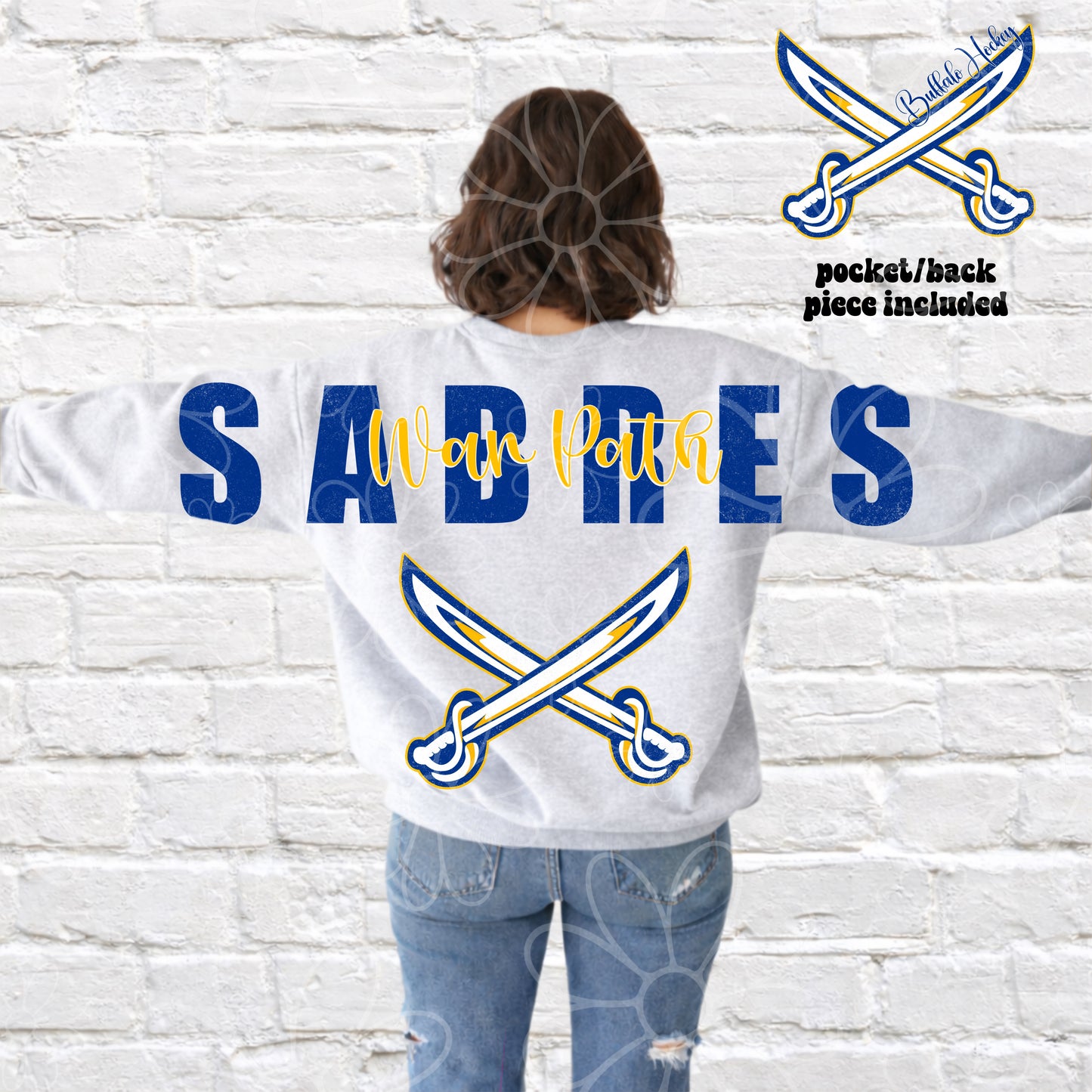 War Path Big Pack Retro Buffalo Hockey | PNG | multiple colorways