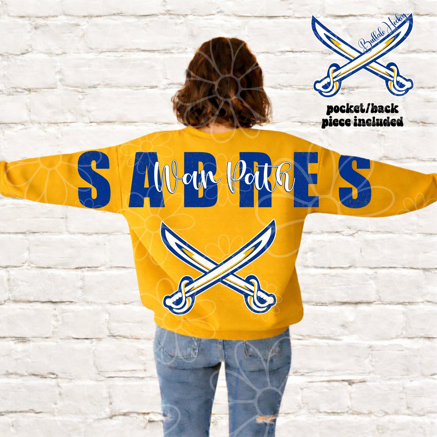 War Path Big Pack Retro Buffalo Hockey | PNG | multiple colorways