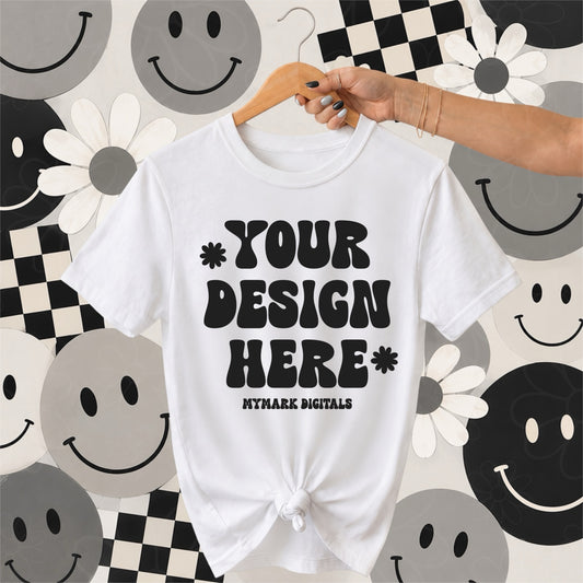 Generic White Shirt Mockup | CC1717 | Trendy Mockup | Retro Smiles Mockup