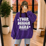 Bundle | Gildan 18000 Crewneck Sweatshirt Mockups | Ball Cap and Mirror Selfie Mock Ups | Fall Mockups | 16 Mocks