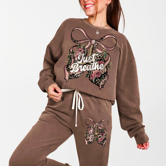 Just Breathe Floral Lungs | 2 Digital Downloads | PNG | Instant Download | Sublimation | DTF