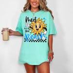 Meet Me At The Beach | Retro Sun Character PNG | Instant Download | Sublimation | DTF