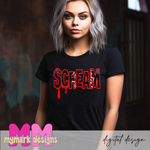 SCREAM FAUX EMBROIDERED: PNG